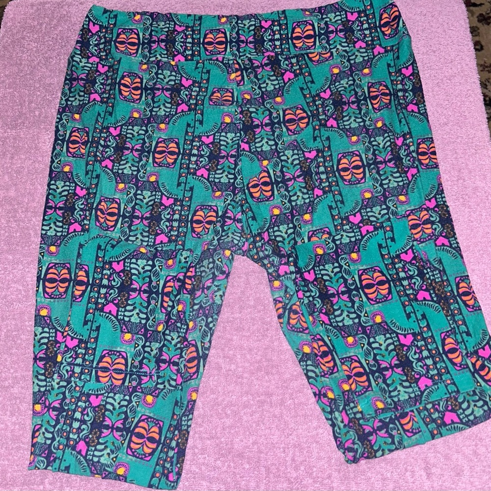 LulaRoe horse print Green leggings